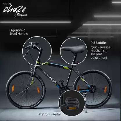 Lifelong Chaze by Milind Soman CZBC2601 26 T Road Cycle (Single Speed, Multicolor) Lifelong Chaze by Milind Soman CZBC2601 26 T Road Cycle (Single Speed, Multicolor)